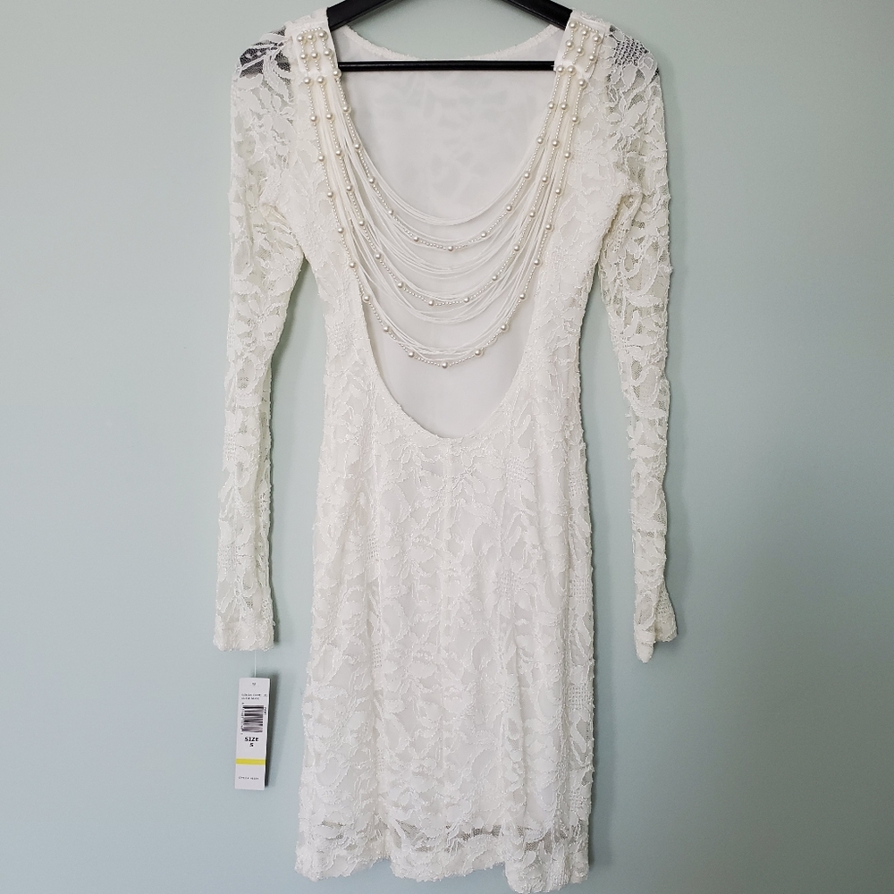 GORGEOUS Long Sleeve Backless Fitted Dress